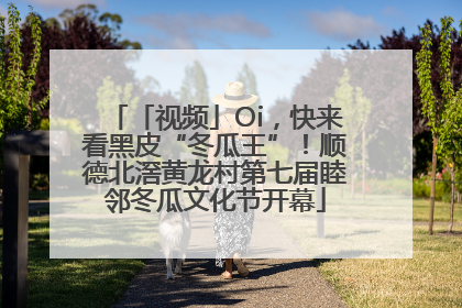 「视频」Oi，快来看黑皮“冬瓜王”！顺德北滘黄龙村第七届睦邻冬瓜文化节开幕