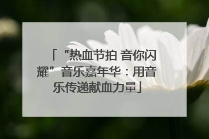 “热血节拍 音你闪耀”音乐嘉年华：用音乐传递献血力量