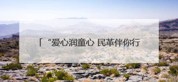 “爱心润童心 民革伴你行”欢度“六一”活动举行