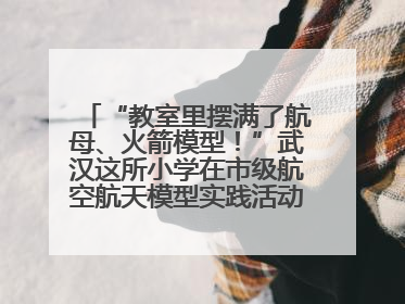 “教室里摆满了航母、火箭模型！”武汉这所小学在市级航空航天模型实践活动中获佳绩