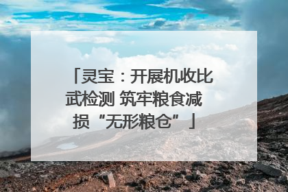 灵宝：开展机收比武检测 筑牢粮食减损“无形粮仓”