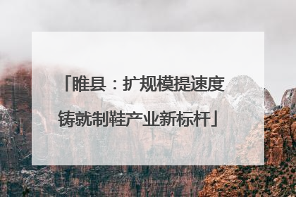 睢县：扩规模提速度 铸就制鞋产业新标杆