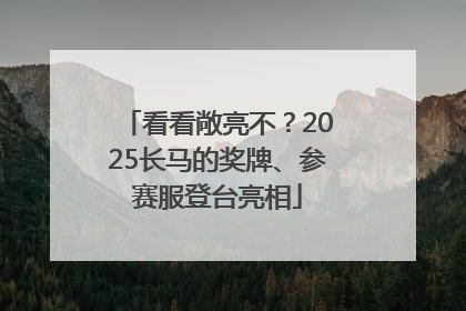 看看敞亮不？2025长马的奖牌、参赛服登台亮相