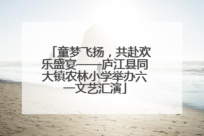 童梦飞扬，共赴欢乐盛宴——庐江县同大镇农林小学举办六一文艺汇演
