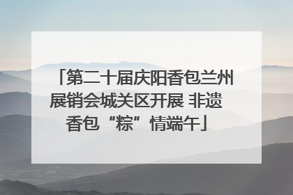 第二十届庆阳香包兰州展销会城关区开展 非遗香包“粽”情端午