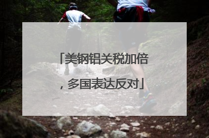 美钢铝关税加倍，多国表达反对