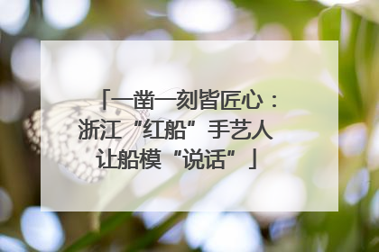 一凿一刻皆匠心：浙江“红船”手艺人让船模“说话”