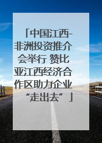中国江西-非洲投资推介会举行 赞比亚江西经济合作区助力企业“走出去”