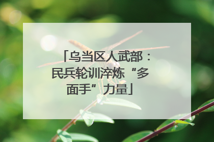 乌当区人武部：民兵轮训淬炼“多面手”力量