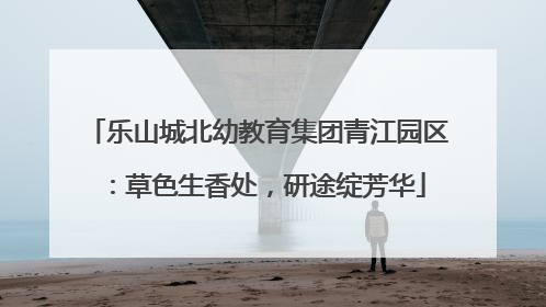 乐山城北幼教育集团青江园区：草色生香处，研途绽芳华