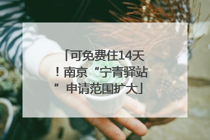 可免费住14天！南京“宁青驿站”申请范围扩大