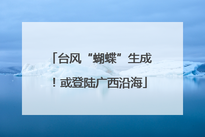 台风“蝴蝶”生成！或登陆广西沿海