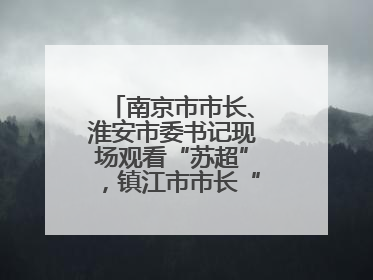 南京市市长、淮安市委书记现场观看“苏超”，镇江市市长“探班”球员