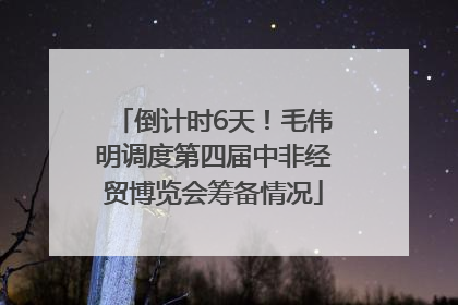 倒计时6天！毛伟明调度第四届中非经贸博览会筹备情况