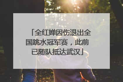 全红婵因伤退出全国跳水冠军赛，此前已随队抵达武汉