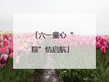 六一童心“粽”情启航