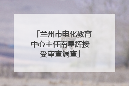 兰州市电化教育中心主任南星辉接受审查调查