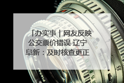 办实事｜网友反映公交票价错误 辽宁阜新：及时核查更正 加强实时巡检