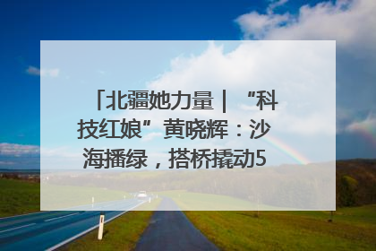 北疆她力量｜“科技红娘”黄晓辉：沙海播绿，搭桥撬动5.3亿研发