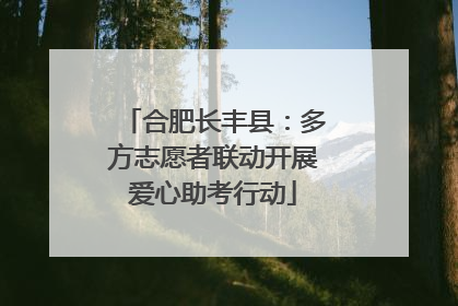 合肥长丰县：多方志愿者联动开展爱心助考行动