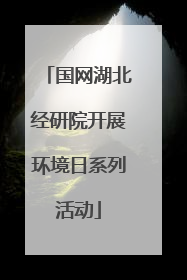 国网湖北经研院开展环境日系列活动