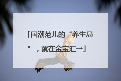 国潮范儿的“养生局”，就在金宝汇→