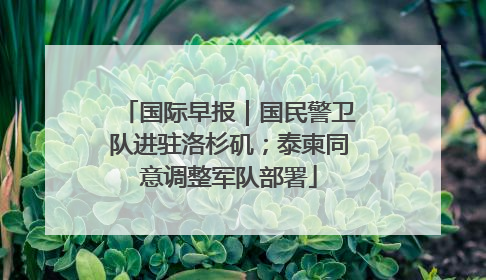 国际早报｜国民警卫队进驻洛杉矶；泰柬同意调整军队部署