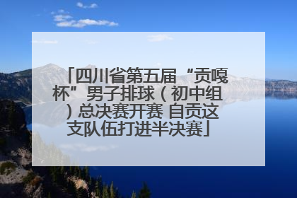 四川省第五届“贡嘎杯”男子排球（初中组）总决赛开赛 自贡这支队伍打进半决赛