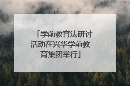 学前教育法研讨活动在兴华学前教育集团举行