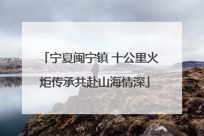 宁夏闽宁镇 十公里火炬传承共赴山海情深