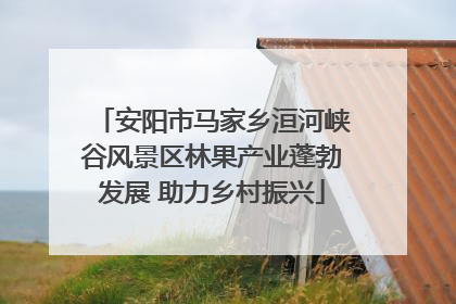 安阳市马家乡洹河峡谷风景区林果产业蓬勃发展 助力乡村振兴