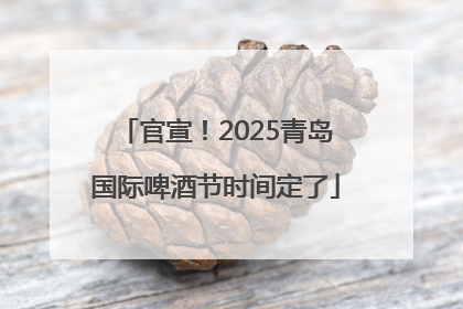 官宣！2025青岛国际啤酒节时间定了
