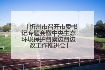 忻州市召开市委书记专题会暨中央生态环境保护督察边督边改工作推进会