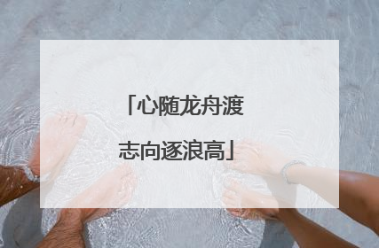 心随龙舟渡 志向逐浪高