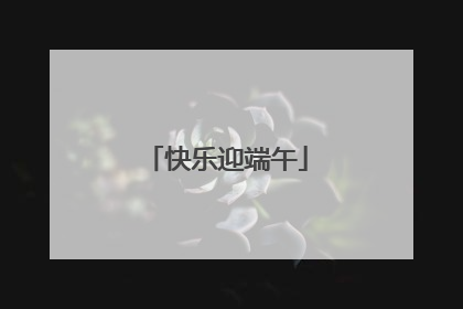 快乐迎端午