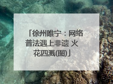 徐州睢宁：网络普法遇上非遗 火花四溅(图)