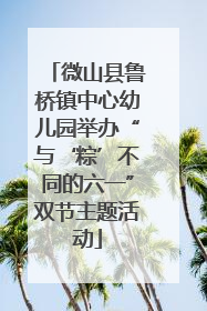 微山县鲁桥镇中心幼儿园举办“与‘粽’不同的六一”双节主题活动