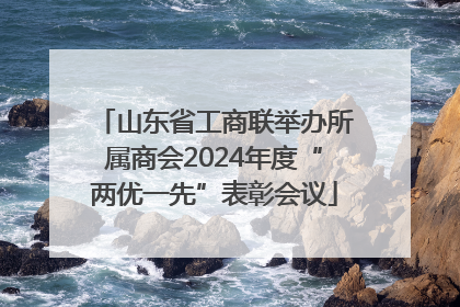 山东省工商联举办所属商会2024年度“两优一先”表彰会议