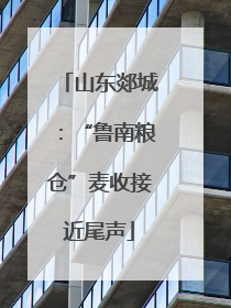 山东郯城：“鲁南粮仓”麦收接近尾声