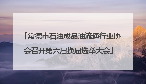 常德市石油成品油流通行业协会召开第六届换届选举大会