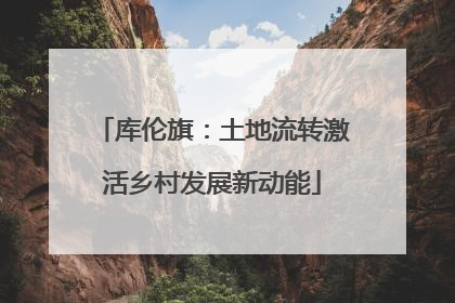 库伦旗：土地流转激活乡村发展新动能