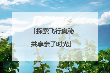 探索飞行奥秘 共享亲子时光