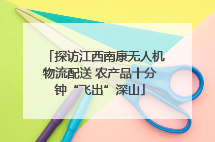 探访江西南康无人机物流配送 农产品十分钟“飞出”深山
