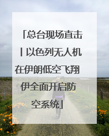 总台现场直击丨以色列无人机在伊朗低空飞翔 伊全面开启防空系统