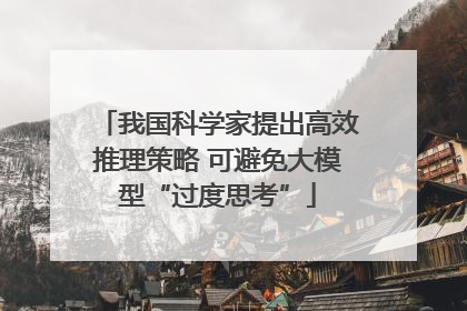 我国科学家提出高效推理策略 可避免大模型“过度思考”