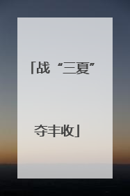 战“三夏” 夺丰收