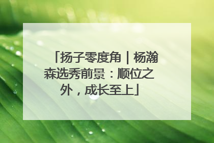 扬子零度角｜杨瀚森选秀前景：顺位之外，成长至上