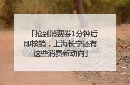 抢到消费券1分钟后即核销，上海长宁还有这些消费新动向