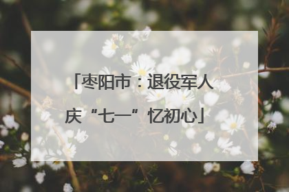 枣阳市：退役军人庆“七一”忆初心