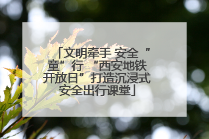 文明牵手 安全“童”行 “西安地铁开放日”打造沉浸式安全出行课堂